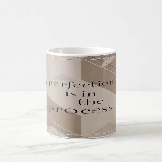 Caneca De Café A Perfeição Está no Processo (Centro)
