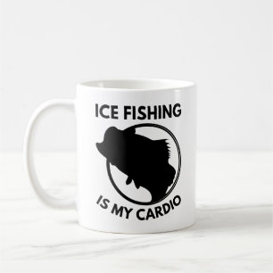Caneca De Café A Pesca De Gelo É O Meu Cardio