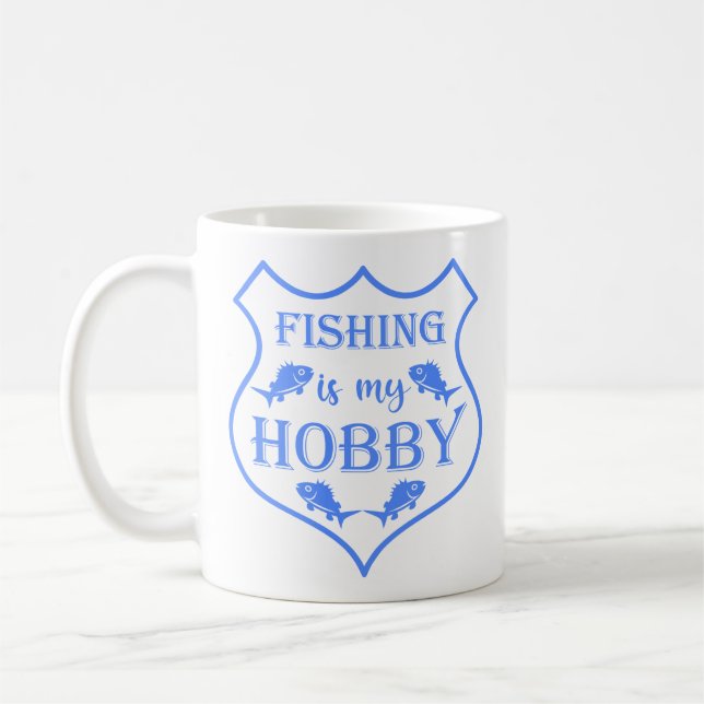 Caneca De Café A pesca é a minha citação do escudo hobby na crist (Esquerda)