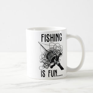 Caneca De Café A Pesca É Divertida, Diversão ao Ar Livre Ninho de
