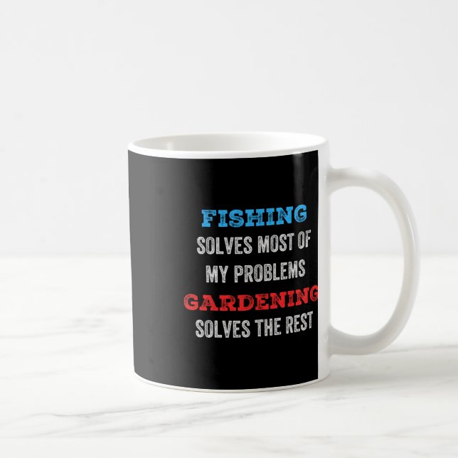Caneca De Café A Pesca Resolve A Maioria Dos Meus Problemas O Jar (Direita)