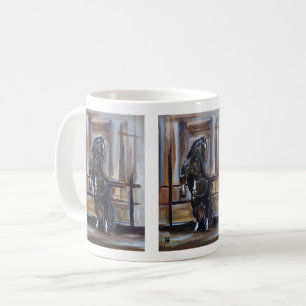 Caneca De Café A Pintura do Cavalo Selvagem por Alfred Fox