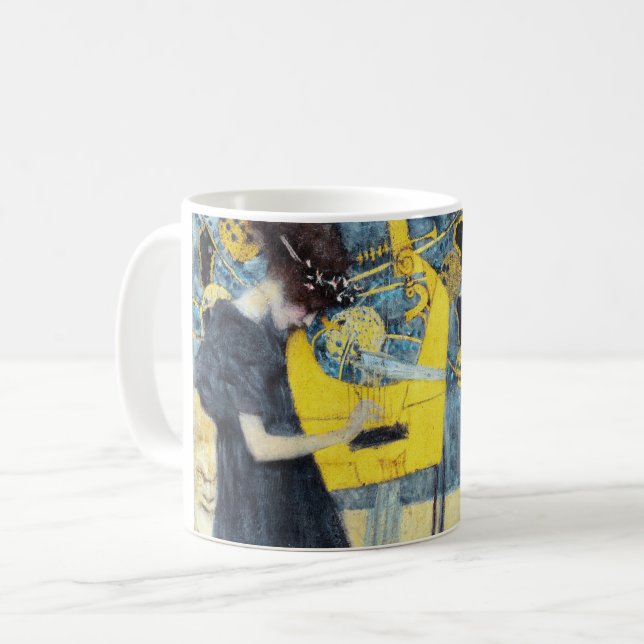 Caneca De Café A pintura musical de Gustav Klimt (Frente Esquerda)