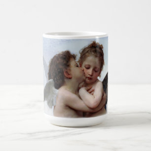 Caneca De Café A pintura O Primeiro Beijo de William Bouguereau