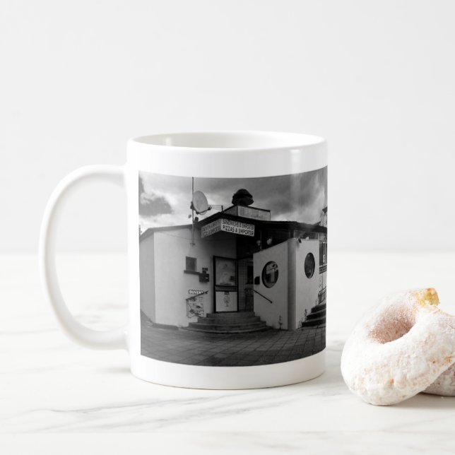 Caneca De Café A Pizza Place. (Com Donut)