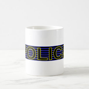 Caneca De Café A polícia agride