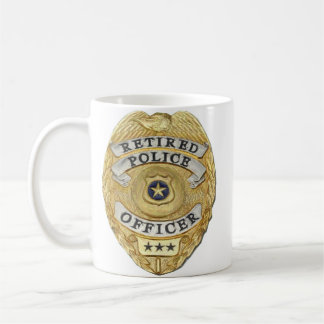 Caneca De Café A polícia aposentada agride