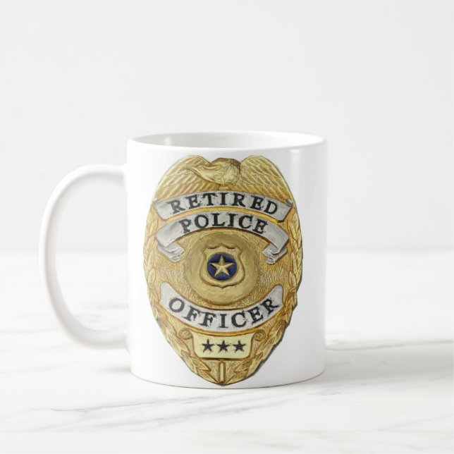 Caneca De Café A polícia aposentada agride (Esquerda)