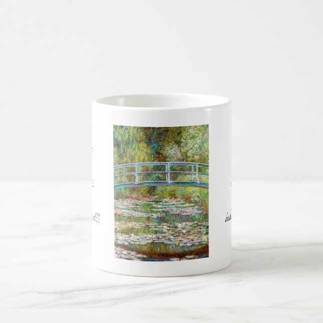 Caneca De Café A ponte japonesa Claude Monet 1899 (Centro)