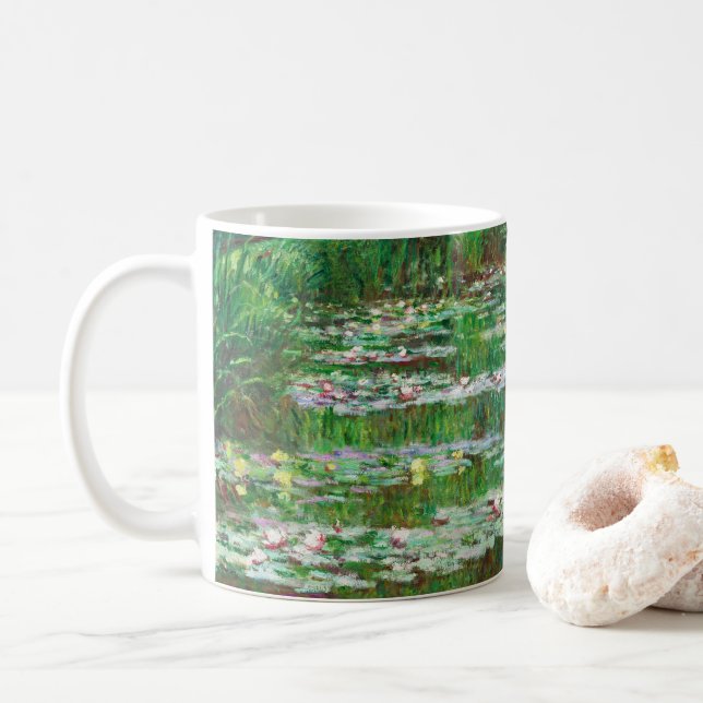 Caneca De Café A ponte japonesa por Claude Monet (Com Donut)