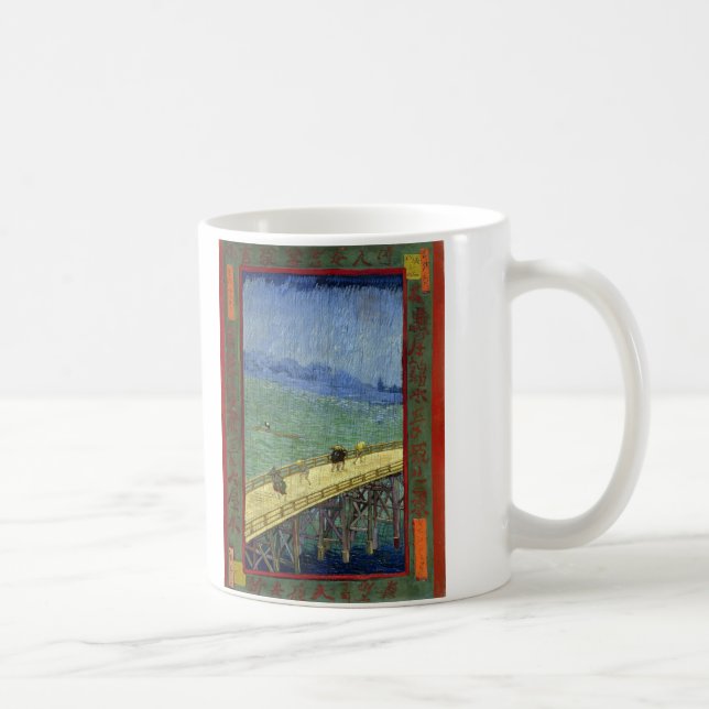 Caneca De Café A ponte na chuva (após Hiroshige) Van Gogh (Direita)