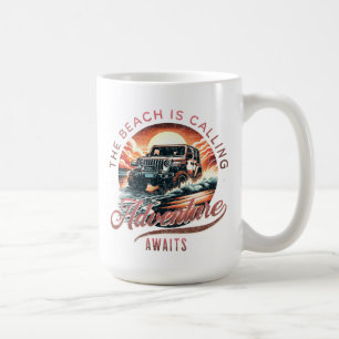 Caneca De Café A Praia Está Chamando Mug