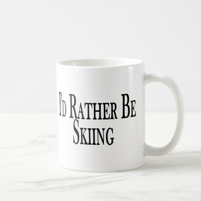 Caneca De Café A preferencialmente esteja esquiando (Direita)