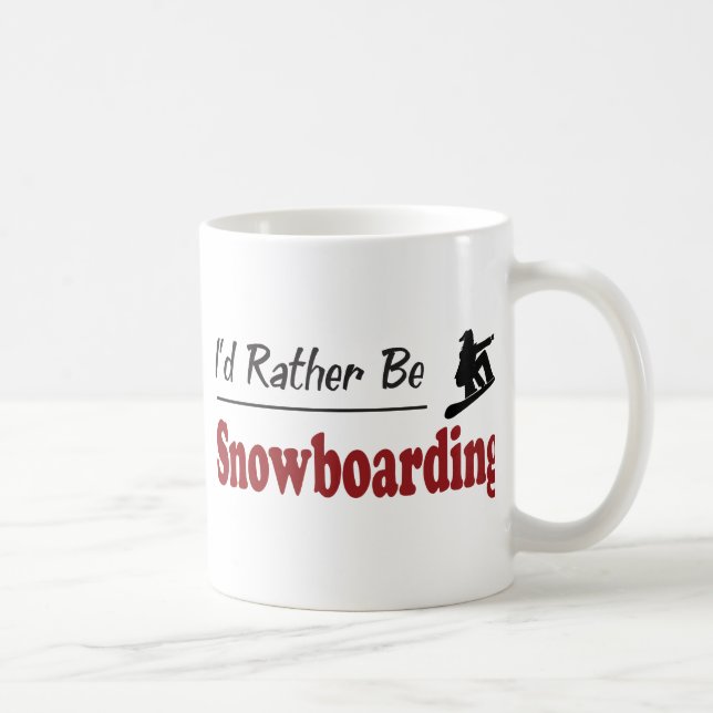 Caneca De Café A preferencialmente seja snowboarding (Direita)