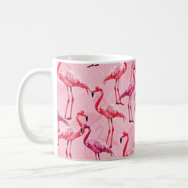 Caneca De Café A primavera de cereja tenra floresce a rosa  (Esquerda)