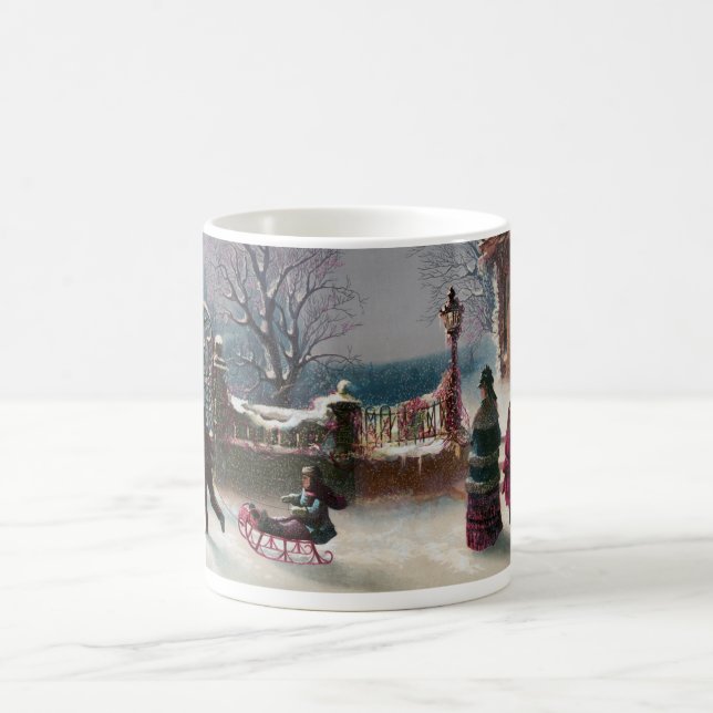 Caneca De Café A primeira cena do Natal da neve (Centro)