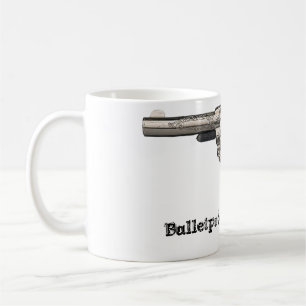 Caneca de café à prova de balas da arma do vinta