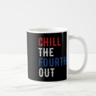Caneca De Café A Quarta Fora Bandeira Independência EUA Engraçado