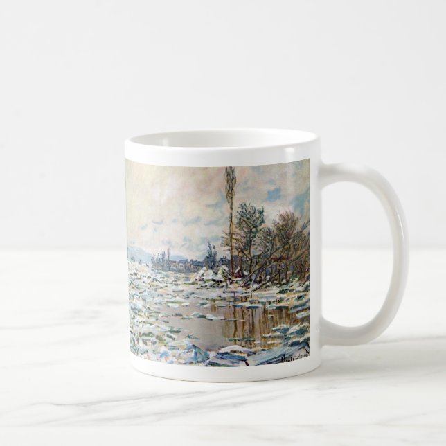 Caneca De Café A Quebra do Gelo por Claude Monet (Direita)