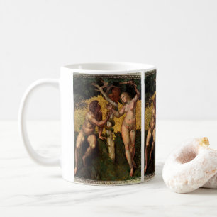 Caneca De Café A Queda - Adão e Eva por Rafael Sanzio