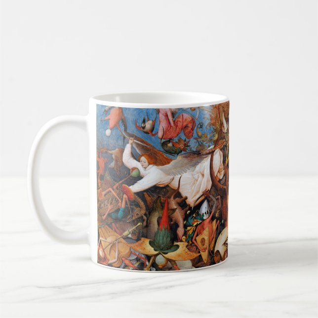 Caneca De Café A queda dos anjos rebeldes, Pieter Bruegel (Esquerda)