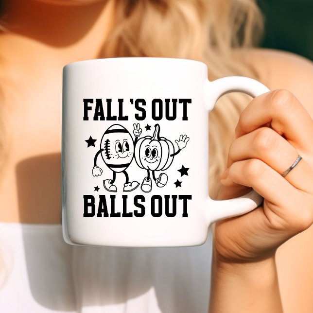 Caneca De Café A queda está fora (Criador carregado)