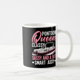 Caneca De Café A Rainha Do Pontoon Cly Sy E Um Pouco Inteligente