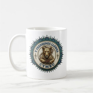 Caneca De Café A Rainha Leoa. cymru 