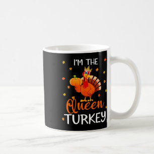 Caneca De Café A Rainha Turquia Ação de Graças A Turquia outono