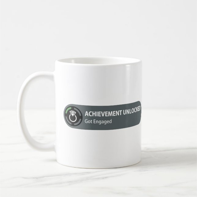 Caneca De Café A realização destravou - obtem contratada (Esquerda)