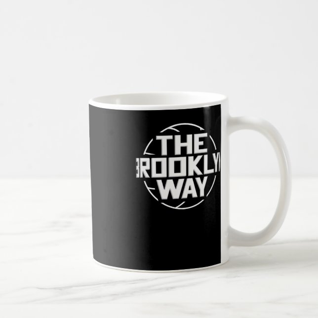 Caneca De Café A Rede de Basquete da Maneira do Brooklyn  (Direita)