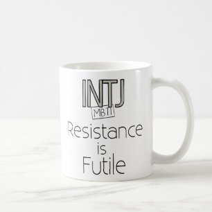 Caneca De Café A resistência de INTJ é inútil