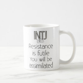Caneca De Café A resistência de INTJ é inútil