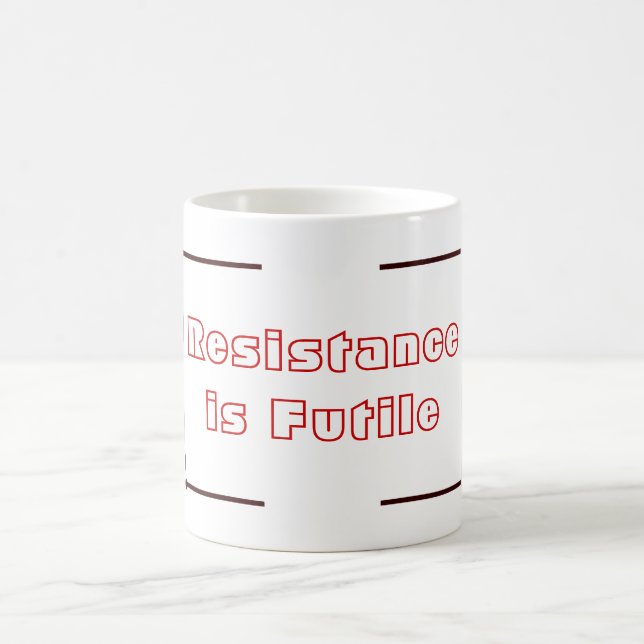 Caneca De Café A resistência é inútil (Centro)