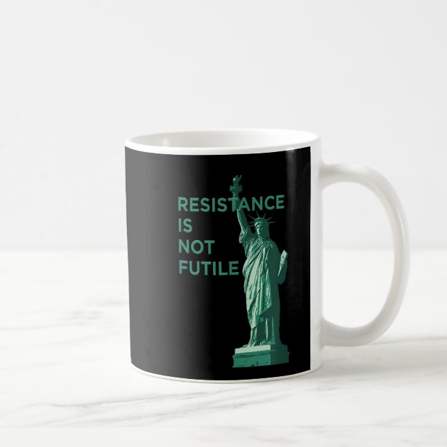 Caneca De Café A Resistência Não É Gráfica Inútil (Direita)