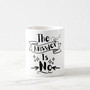 Caneca De Café A Resposta Não É Engraçada