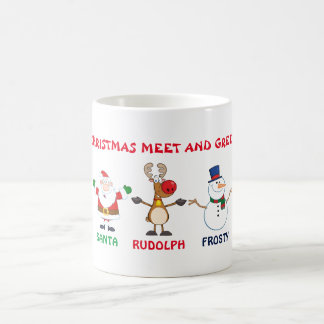 Caneca De Café A reunião do Natal e cumprimenta
