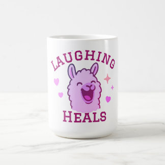 Caneca De Café A Rir Cura o Llama Bonito