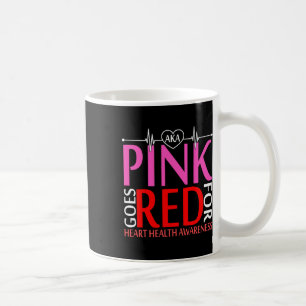 Caneca De Café A Rosa Fica Vermelha Para Sensibilizar A Saúde Car