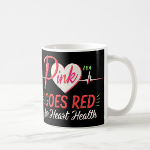 Caneca De Café A rosa pia pisa penteia vermelhos consciência saúd