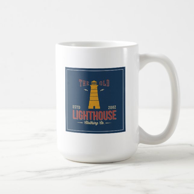 Caneca De Café A roupa velha Co. do farol (Direita)