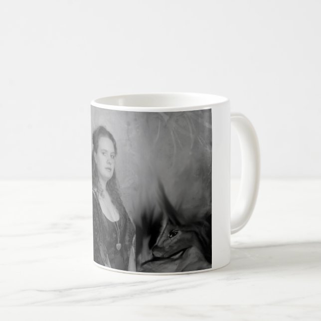 Caneca De Café A Senhora e o Unicórnio (Frente Esquerda)