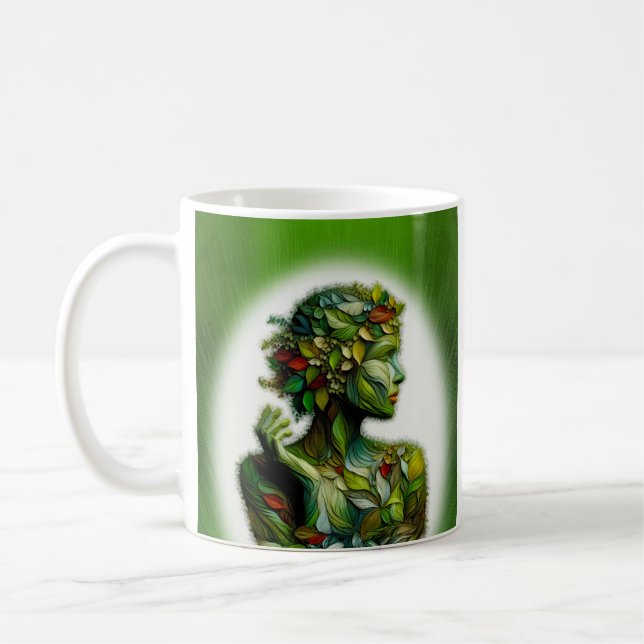Caneca De Café A Senhora Verde (Esquerda)