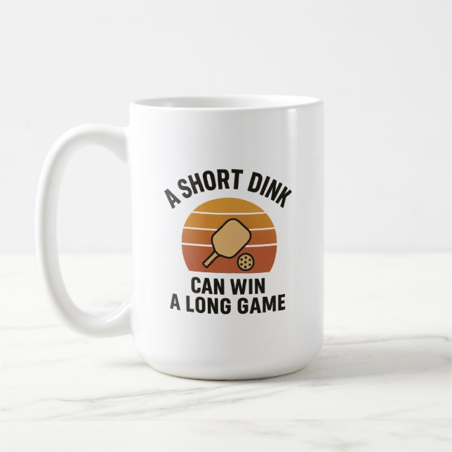 Caneca De Café A Short Dink Can Win A Long Game (Esquerda)