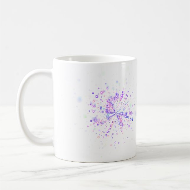 Caneca De Café  A Simple Elegant Floral Vine Pattern (Esquerda)