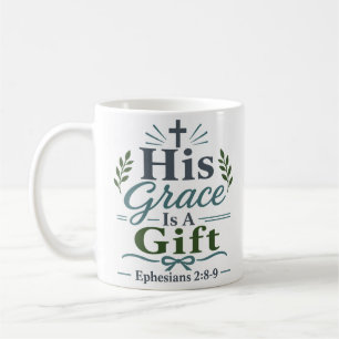 Caneca De Café A Sua Graça É Um Presente Citação Cristã Inspirado