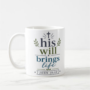 Caneca De Café A Sua Vontade Traz Vida Inspirando Esperança Crist