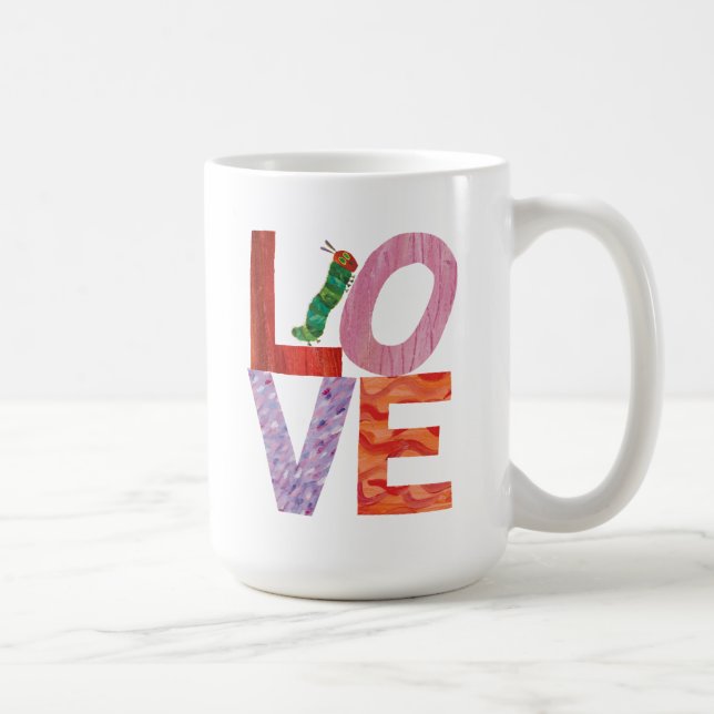 Caneca De Café A Tendência Muito Faminta da Lagarta | AMOR (Direita)