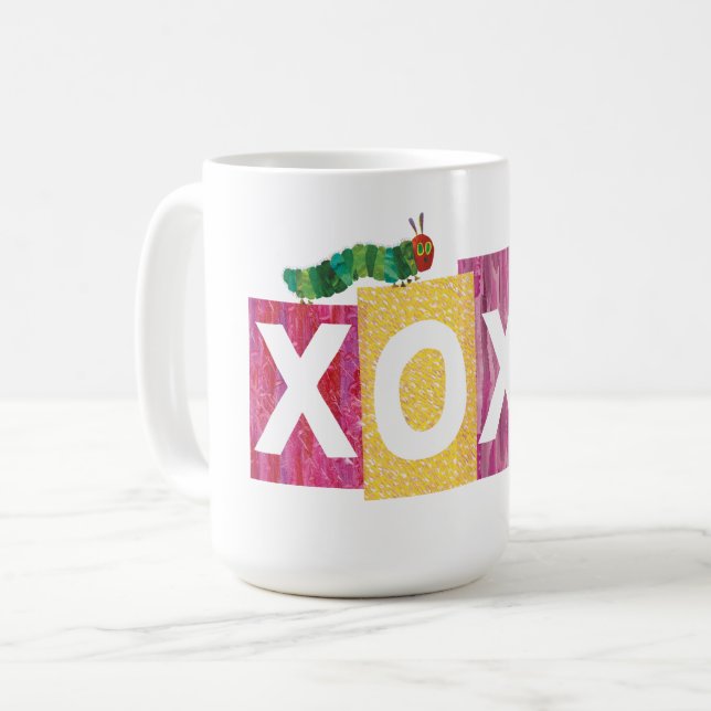 Caneca De Café A Tendência Muito Faminta da Lagarta | XOXO (Frente Esquerda)