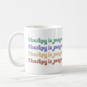 Caneca De Café A Terapia de Saúde Mental é Paz